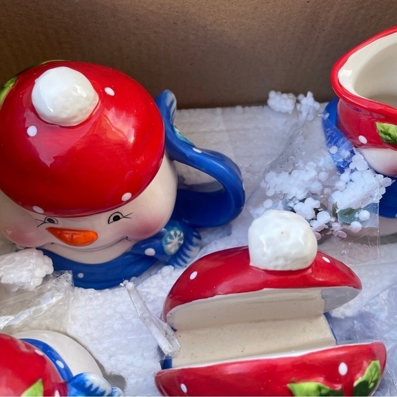 Christmas kitchen porcelain serving ware 3 different kinds in boxes - Picture 7 of 14